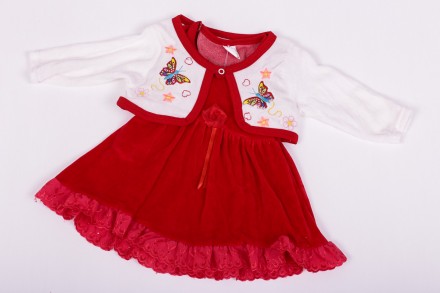 Платье с болеро
Производитель-Турция
Нарядный велюровый комплект для девочки.
На. . фото 2