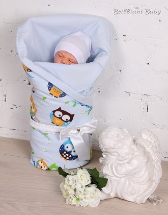 Яркий конверт-одеяло "Valleri Совенок" для новорожденных
 
тм Brilliant Baby, со. . фото 3