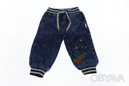 Джинсы на манжете 
Теплые (зимние) джинсы на махровой подкладке. 
Верх - 100% хл. . фото 1