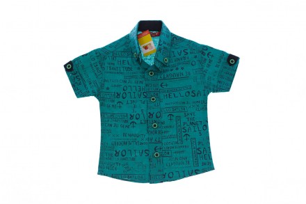 Рубашка с Буквами.
Производитель- Турция.
Рубашка для мальчика, с коротким рукав. . фото 2