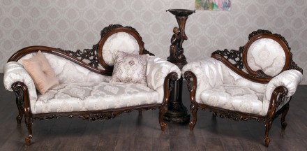 Софа фигурная с креслом Барокко -мировой бестселлер,разработаны в Италии много л. . фото 2