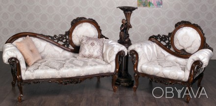 Софа фигурная с креслом Барокко -мировой бестселлер,разработаны в Италии много л. . фото 1