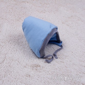 Теплая шапочка для младенца Mini (голубая)
Зимняя шапочка для новорожденного на . . фото 1