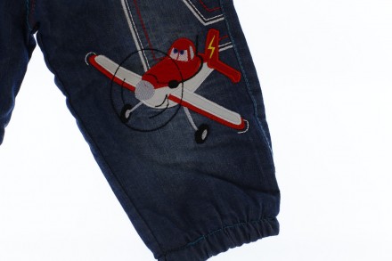 Джинсы с самолетиком.
Теплые (зимние) джинсы на махровой подкладке. 
Верх - 100%. . фото 4