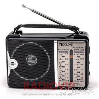 Всеволновой радиоприёмник торговой марки ”Golon”, модель: RX-608ACW.
Принимает т. . фото 1