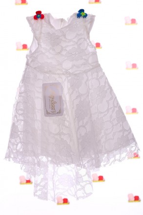 Платье гипюровое с болеро
Нарядное гипюровое платье белого цвета с коротким рука. . фото 4