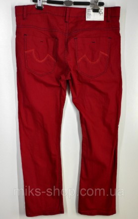 Яркие мужские прямые джинсы на пуговицах бренда BUCK ROJER. Размер 40 (наш 54). . . фото 5