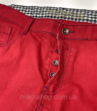 Яркие мужские прямые джинсы на пуговицах бренда BUCK ROJER. Размер 40 (наш 54). . . фото 4