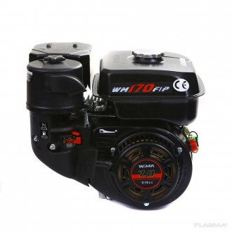 Двигатель бензиновый Weima WM170F-L (R) NEW с редуктором (шпонка, вал 20 мм, 180. . фото 2