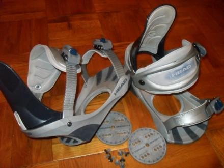 В отличном состоянии итальянские  сноубордические  крепления HEAD - диски на 4 н. . фото 4