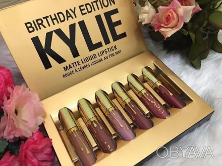 Наборы матовых жидких помад Kylie Birthday Edition. Хит продаж. Идеально себе ил. . фото 1