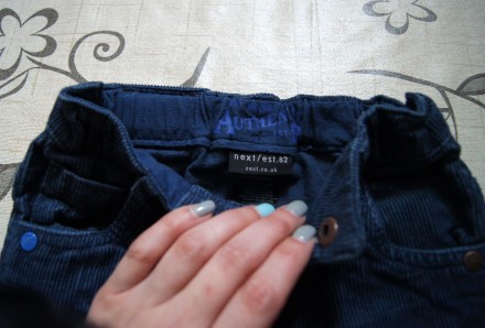 Фирменные джинсики Некст на мальчика 9-12 месяцев, состояние отличное, близко к . . фото 4