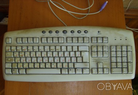Клавиатура - Logitech Y-ST39 , б/у, работоспособность неизвестна, видны два алфа. . фото 1