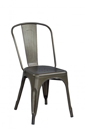 Металлический стул Tolix MC-001A (Толикс МС-001А) полностью изготовлен из гальва. . фото 13
