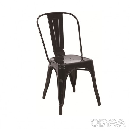 Металлический стул Tolix MC-001A (Толикс МС-001А) полностью изготовлен из гальва. . фото 1