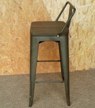 Металлический полубарный стул Tolix MC-011К (Толикс MC-011К), H-660 легендарные . . фото 5