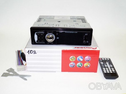 Продам Автомагнитола с DVD приводом Pioneer 102 USB+SD съемная панель. Новая маг. . фото 1