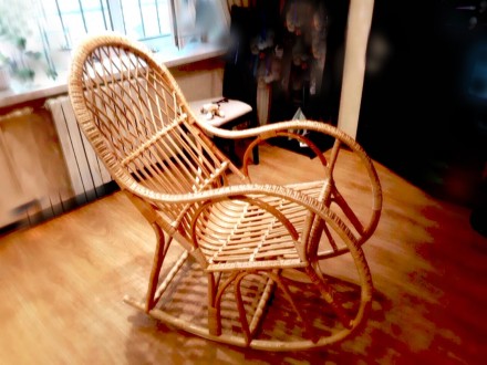 Кресло качалка плетеное из лозы, ручная работа, прекрасный подарок по-любому пов. . фото 4