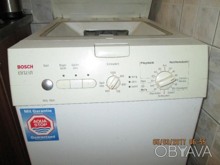 Срочно продам стиральную машинку "БОШ" б/у в рабочем состоянии на 5 кг( реально . . фото 1