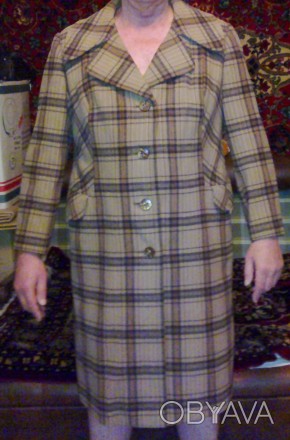 Пальто женское демисезонное на полную 
р.50-54.
ПОТ-полуокружность талии-62
П. . фото 1
