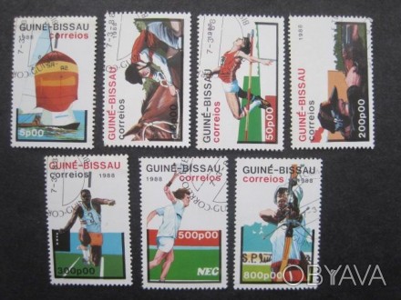 Гвинея-Бисау 1988 ๏ lux Cпорт состояние: ๏ lux Michel: №935-41 (серия 7) ๏ 6,00€. . фото 1