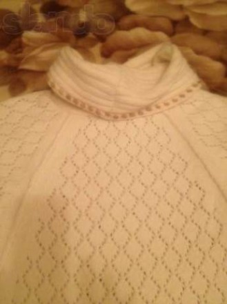 Продам модный оригинальный белый короткий джемпер размеры;
длина 51см, реглан 3. . фото 5