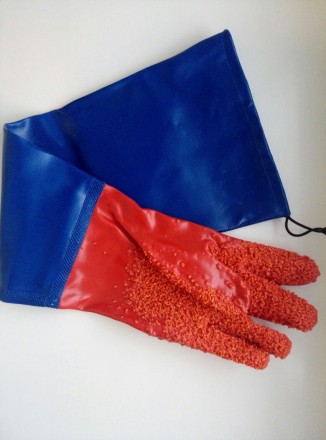 Перчатки ПВХ  с прорезиненным нарукавником

от 1 пары 95 грн/пара
от 2 пар 76. . фото 3