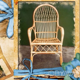Кресло  плетеное из лозы, ручная работа, прекрасный подарок по-любому поводу. Ка. . фото 1