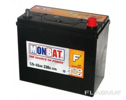 Аккумулятор Monbat  JIS  SMF АЗИЯ (45Ач, 310 А. "+" справа)
Пусковой ток : 310 А. . фото 2