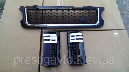 Комплект: решетка радиатора и накладки воздухозаборников в передние крылья Rangе. . фото 2
