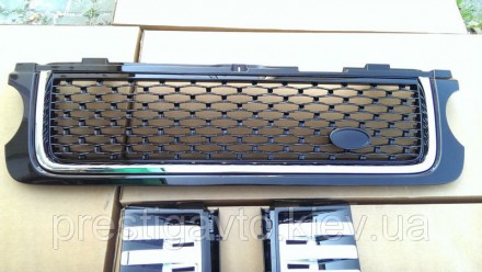 Комплект: решетка радиатора и накладки воздухозаборников в передние крылья Rangе. . фото 7