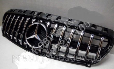 Решетка радиатора на Mercedes A-Сlass W176 стиль Panamericana GT на авто 2012-20. . фото 2