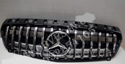 Решетка радиатора на Mercedes A-Сlass W176 стиль Panamericana GT на авто 2012-20. . фото 3
