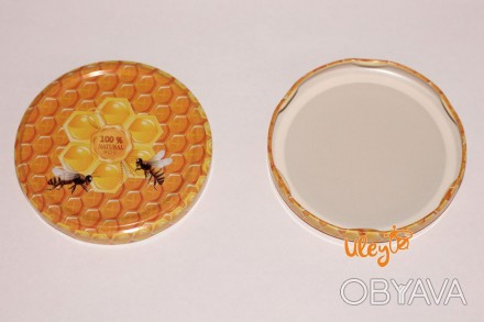 Крышка для меда на стеклянную банку— предназначена для фасовки меда в стек. . фото 1