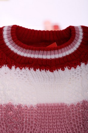 Свитер, крупная вязка, (красный)
Производитель-Турция
Вязанный свитер в широкую . . фото 4