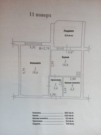 Однокомнатная квартира в ЖМ Радужный 11 этаж 16 этажного дома. Состояние квартир. . фото 2