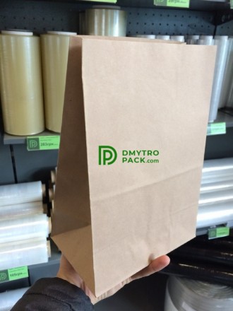 
Такие бумажные пакеты можно использовать в кафе, барах и ресторанах для упаковк. . фото 4