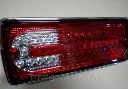 Рестайлинговые задние фонари на Mercedes G-Сlass W463 (LED CHROME)
Задние фары- . . фото 4
