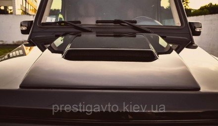 Накладка на капот, воздухозаборник Mercedes-Benz G63 AMG
 в стиле Brabus Widesta. . фото 5