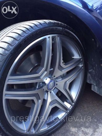 Литые диски в стиле AMG на Mercedes-Benz GL-Сlass W166 
Параметры дисков:
диамет. . фото 4