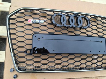 Решетка радиатора на Audi A6 с 2014 годов выпуска в стиле Audi RS6
Решетка радиа. . фото 4
