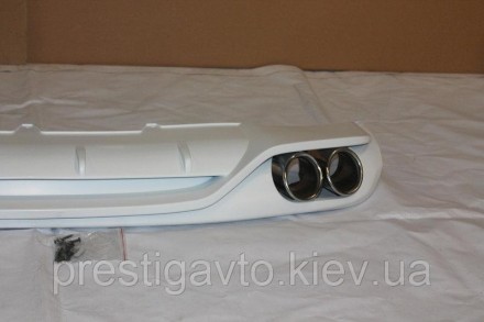 Диффузор - накладка заднего бампера Audi A4 2008-2011 годов выпуска в стиле ABT . . фото 3