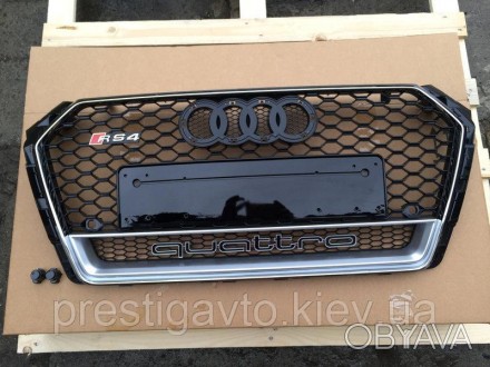  Решетка радиатора на Audi A4 c 2015 годов выпуска в стиле Audi RS4 
Решетка в с. . фото 1