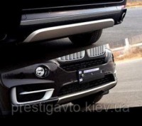  Комплект накладок на бампера BMW X5 F15 с 2013 года выпуска. 
Накладки на бампе. . фото 6