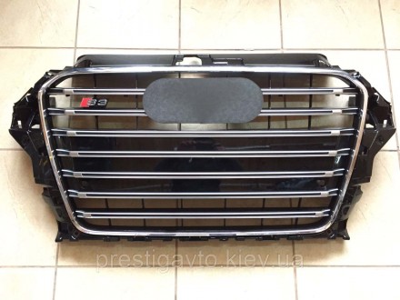 Решетка радиатора на Audi А3 (2011-2016) годов выпуска в стиле Audi S3 (черная)
. . фото 5