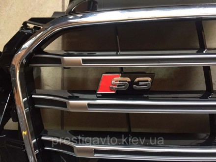 Решетка радиатора на Audi А3 (2011-2016) годов выпуска в стиле Audi S3 (черная)
. . фото 3