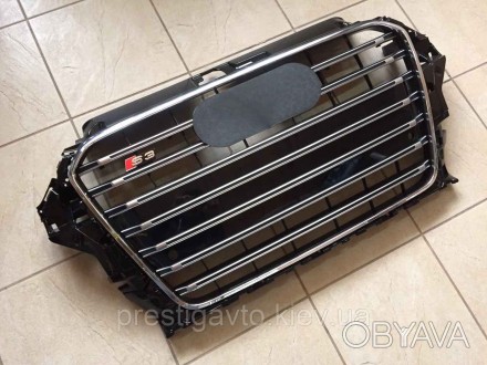 Решетка радиатора на Audi А3 (2011-2016) годов выпуска в стиле Audi S3 (черная)
. . фото 1