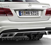 Задний диффузор выхлопной системы на Mercedes E-Сlass W212 AMG 2009-2013 года вы. . фото 6