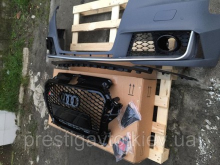 Бампер передний на Audi A3 (2011-2015) в комплекте с решеткой радиатора в стиле . . фото 7