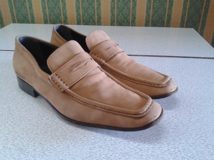 Мужские туфли loafer penny DSQUARED2 летние,нубук песочного цвета, легкие как та. . фото 3